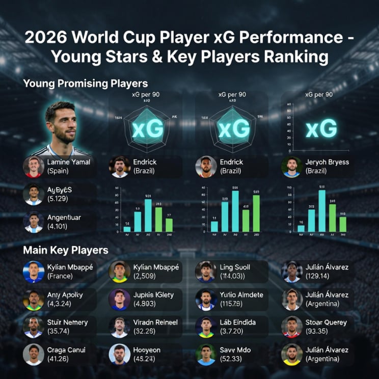 2026世界盃球員xG表現