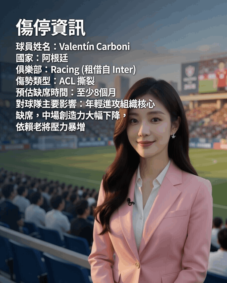 2026世局賽球員 Valentín Carboni