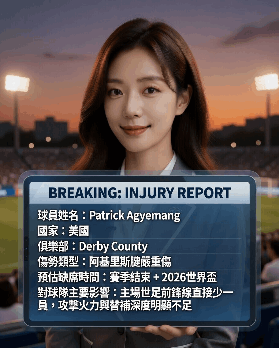 2026世局賽球員 Patrick Agyemang